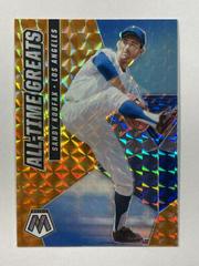 Sandy Koufax [Reactive Orange] #ATG1 Baseball Cards 2021 Panini Mosaic All Time Greats Prices