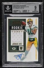 Jordan Love [Autograph] Football Cards 2020 Panini Contenders Rookie Ticket Swatches Prices