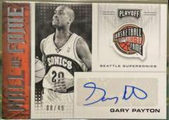 Gary Payton Basketball Cards 2020 Panini Chronicles Hall of Fame Autographs Prices