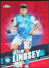Jaylin Lindsey [Red Wave] Soccer Cards 2022 Topps Chrome MLS Prices