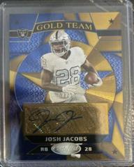 Josh Jacobs [Signatures Gold Etch] #GT-3 Football Cards 2023 Panini Certified Gold Team Prices