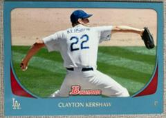 Clayton Kershaw [Blue] #65 Baseball Cards 2011 Bowman Prices