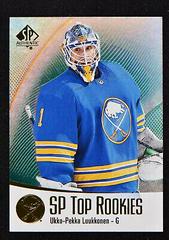 Ukko Pekka Luukkonen [Green] #TR-23 Hockey Cards 2021 SP Authentic Top Rookies Prices
