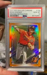 Dean Kremer [Orange Refractor] #104 Baseball Cards 2021 Topps Chrome Ben Baller Prices