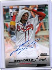 Ronald Acuna Jr. [Black Foil] #SCBA-RAJ Baseball Cards 2022 Stadium Club Autographs Prices