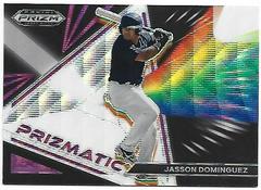 Jasson Dominguez [Purple Wave] Baseball Cards 2022 Panini Prizm Draft Picks Prizmatic Prices