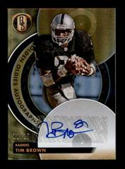 Tim Brown #GO-TB Football Cards 2023 Panini Gold Standard Golden Oldies Autographs Prices