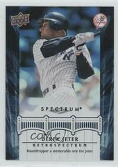 Derek Jeter #DJ11 Baseball Cards 2008 Upper Deck Spectrum Jeter Retrospectrum Prices