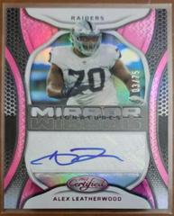 Alex Leatherwood [Pink] #MS-AL Football Cards 2022 Panini Certified Mirror Signatures Prices