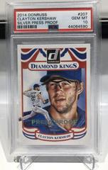Clayton Kershaw [Silver Press Proof] #207 Baseball Cards 2014 Donruss Prices