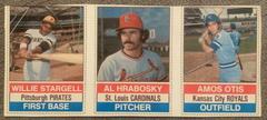 Al Hrabosky, Amos Otis, Willie Stargell [Hand Cut Panel] Baseball Cards 1976 Hostess Prices