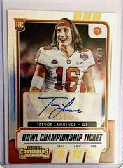Trevor Lawrence [Autograph Bowl Championship Ticket] #101C Football Cards 2021 Panini Contenders Draft Picks Prices