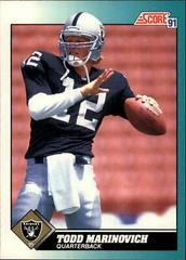 Todd Marinovich #37T Football Cards 1991 Score Supplemental Prices