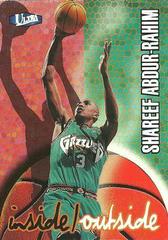 Shareef Abdur-Rahim #1 I/O Basketball Cards 1997 Ultra Inside Outside Prices