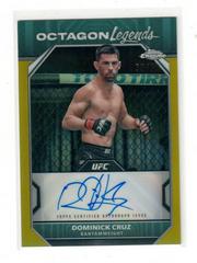 Dominick Cruz [Gold Refractor] #OLA-DCR Ufc Cards 2024 Topps Chrome UFC Octagon Legends Autograph Prices