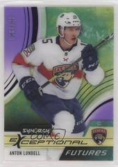 Anton Lundell [Purple] Hockey Cards 2021 Upper Deck Synergy Exceptional Futures Prices