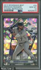 Brendan Rodgers [Atomic Refractor] #24 Baseball Cards 2019 Bowman's Best Prices