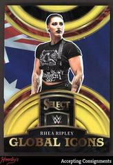 Rhea Ripley [Gold] #18 Wrestling Cards 2023 Panini Select WWE Global Icons Prices