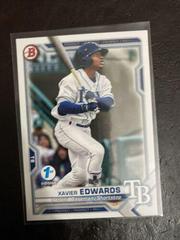 Xavier Edwards #BFE-101 Baseball Cards 2021 Bowman 1st Edition Prices