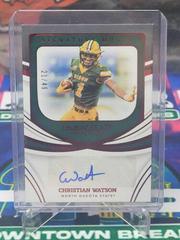 Christian Watson #SM-CWA Football Cards 2022 Panini Immaculate Collegiate Signature Moves Prices