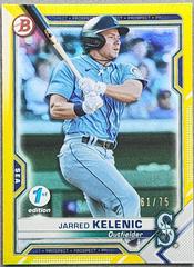 Jarred Kelenic [Yellow Foil] Baseball Cards 2021 Bowman 1st Edition Prices