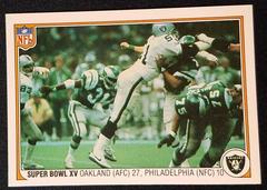 Super Bowl XV [Oakland vs. Philadelphia] #71 Football Cards 1983 Fleer Team Action Prices