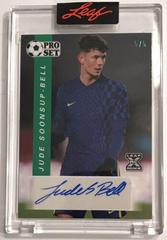 Jude Soonsup Bell [Green] #PS-JSB Soccer Cards 2022 Pro Set Autographs Prices
