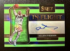 Allen Iverson [Green Prizm] Basketball Cards 2021 Panini Select In Flight Signatures Prices