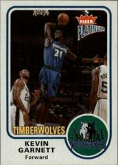 Kevin Garnett Basketball Cards 2002 Fleer Platinum Prices