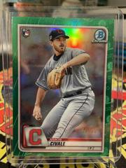Aaron Civale [Green Refractor] #36 Baseball Cards 2020 Bowman Chrome Prices