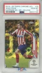 Joao Felix [Yellow] Soccer Cards 2019 Topps Chrome UEFA Champions League Sapphire Prices