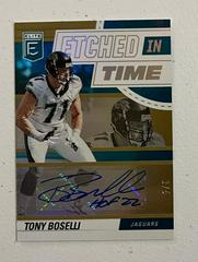 Tony Boselli [Gold] Football Cards 2022 Panini Donruss Elite Etched in Time Signatures Prices