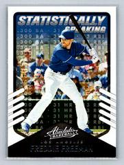 Freddie Freeman [Retail] #SS-8 Baseball Cards 2022 Panini Absolute Statistically Speaking Prices