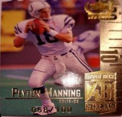 Peyton Manning [Century Collection] #96 Football Cards 1999 Upper Deck Century Legends Prices