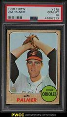 Jim Palmer #575 Baseball Cards 1968 Topps Prices