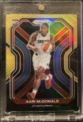 Aari McDonald [Black Gold Prizm] Basketball Cards 2021 Panini Prizm WNBA Prices