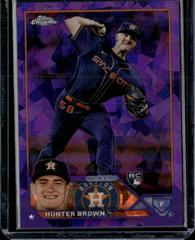 Hunter Brown [Purple] Baseball Cards 2023 Topps Chrome Sapphire Prices