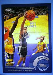 Tim Duncan #100 Basketball Cards 2002 Topps Prices