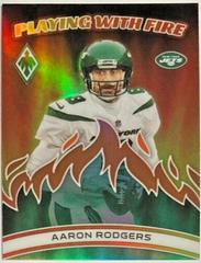 Aaron Rodgers [Orange] #PWF-7 Football Cards 2023 Panini Phoenix Playing with Fire Prices
