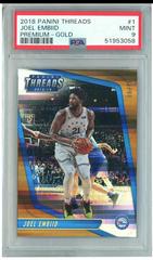Joel Embiid [Premium Gold] #1 Basketball Cards 2018 Panini Threads Prices