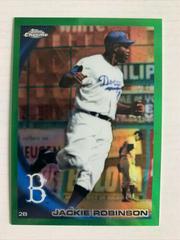 Jackie Robinson [Green Refractor] #224 Baseball Cards 2010 Topps Chrome Wrapper Redemption Prices