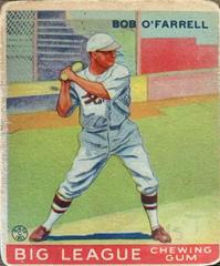 Bob O'Farrell #34 Baseball Cards 1933 Goudey Prices