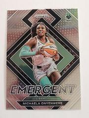 Michaela Onyenwere Basketball Cards 2022 Panini Prizm WNBA Emergent Prices