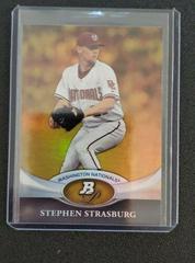 Stephen Strasburg [Gold] Baseball Cards 2011 Bowman Platinum Prices