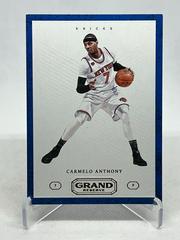 Carmelo Anthony #36 Basketball Cards 2016 Panini Grand Reserve Prices