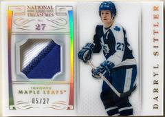 Darryl Sittler [Base Numbers Patch] Hockey Cards 2013 Panini National Treasures Prices