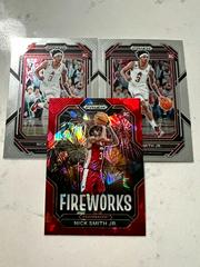 Nick Smith Jr. [Red Ice] #4 Basketball Cards 2023 Panini Prizm Draft Picks Fireworks Prices