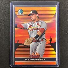 Nolan Gorman [Orange] Baseball Cards 2022 Bowman Chrome 2021 AFL Fall Stars Prices