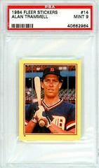 Alan Trammell #14 Baseball Cards 1984 Fleer Stickers Prices