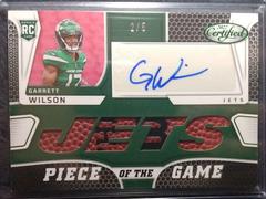 Garrett Wilson [Green] #PGS-GW Football Cards 2022 Panini Certified Piece of the Game Signatures Prices